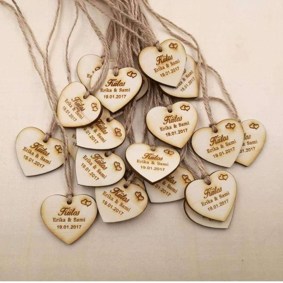 Planet Gates Festive & Party Supplies Wedding favor tags, rustic Bridal Shower Favor Tags thank you wedding tags custom save the date Wooden Tags