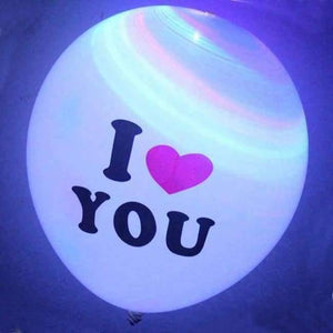 Planet Gates Festive & Party Supplies white I LOVE YOU 25pcs LED Balloon Light Ball Luminous Latex nitrogen Balloons Christmas Halloween Decor Wedding Birthday Party Baloons Supplies