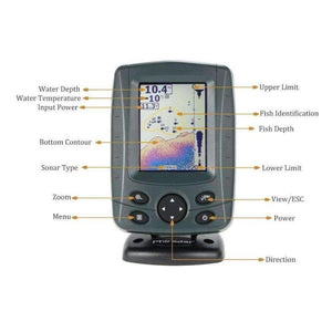 Ff688C 3.5Lcd Fish Finder Outdoor Fishing Sonar Sensor Fishing Finder Alarm Fish Detector Depth Sounder De Pesca