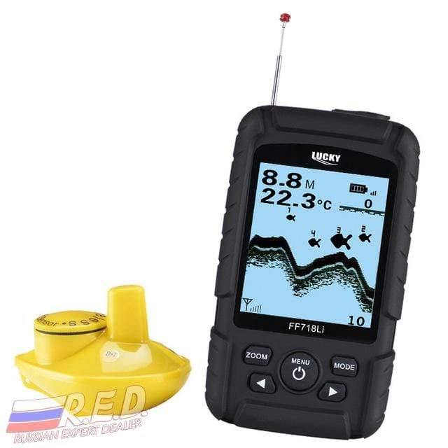 Planet Gates FF718Li-W Russian Version Wireless Fish Finder Sonar Real Waterproof with RU EN User Manual