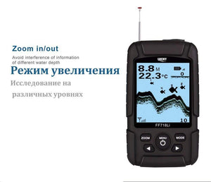 Planet Gates FF718Li-W Russian Version Wireless Fish Finder Sonar Real Waterproof with RU EN User Manual