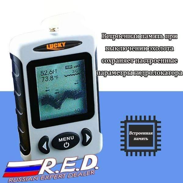 Planet Gates FFW718 RU Russian Version  Wireless Fish Finder for Fishing  range 120 m Depth 45 m  Original from Lucky plant