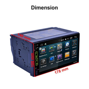 Planet Gates FHD Capacitive Touch Screen Car Radio Media DVD Player Built-in Wifi GPS Navigation Android 6.0 System Mobile Phone