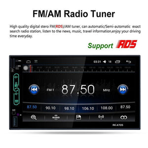 Planet Gates FHD Capacitive Touch Screen Car Radio Media DVD Player Built-in Wifi GPS Navigation Android 6.0 System Mobile Phone