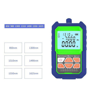 Planet Gates Fiber Optical Power Meter with Light Source SC FC Connector Optic Test Equipment for CCTV CATV Communication Engineering
