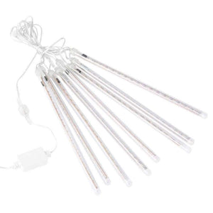 Planet Gates Finether 13.1 ft 8 Tube 144 LED String Light Indoor Outdoor Meteor Shower Rain Snowfall Plug-In String Lights for Holiday Party