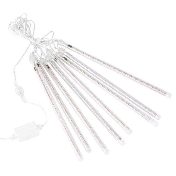 Planet Gates Finether 13.1 ft 8 Tube 144 LED String Light Indoor Outdoor Meteor Shower Rain Snowfall Plug-In String Lights for Holiday Party