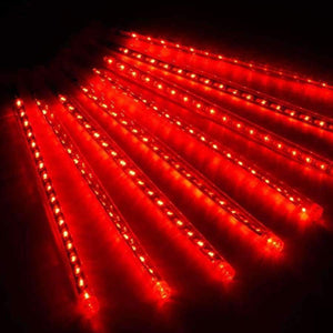 Planet Gates Finether 13.1 ft 8 Tube 144 LED String Light Indoor Outdoor Meteor Shower Rain Snowfall Plug-In String Lights for Holiday Party