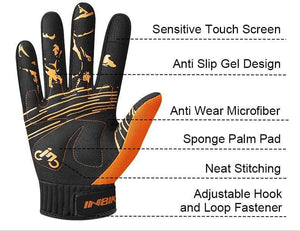 Planet Gates Finger MTB Gloves Touch Screen Cycling Gloves Anti-slip Bicycle Gloves For Men Women Sport Motorcycle MTB Bike Glove