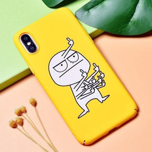 Planet Gates Fingers / i7 Plus (i8 Plus) TOMKAS BOSS Funny Case for iPhone X Xs 7 8 Plus Luxury Cute Cartoon Hard Back Cover Phone Case for iPhone 6 S 6s Plus Coque