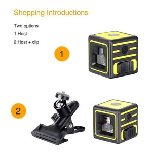 Planet Gates Firecore 212A 2 Lines Laser Level Red Cross Lines Self-leveling Horizontal and Vertical Cross-Line Mini Size