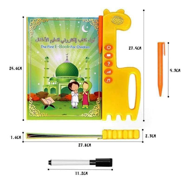 Planet Gates First Children E-Book, English and Arabic Kid Quran Electronic Learning Reading Machine, Educational Toys, Best Birthday gift