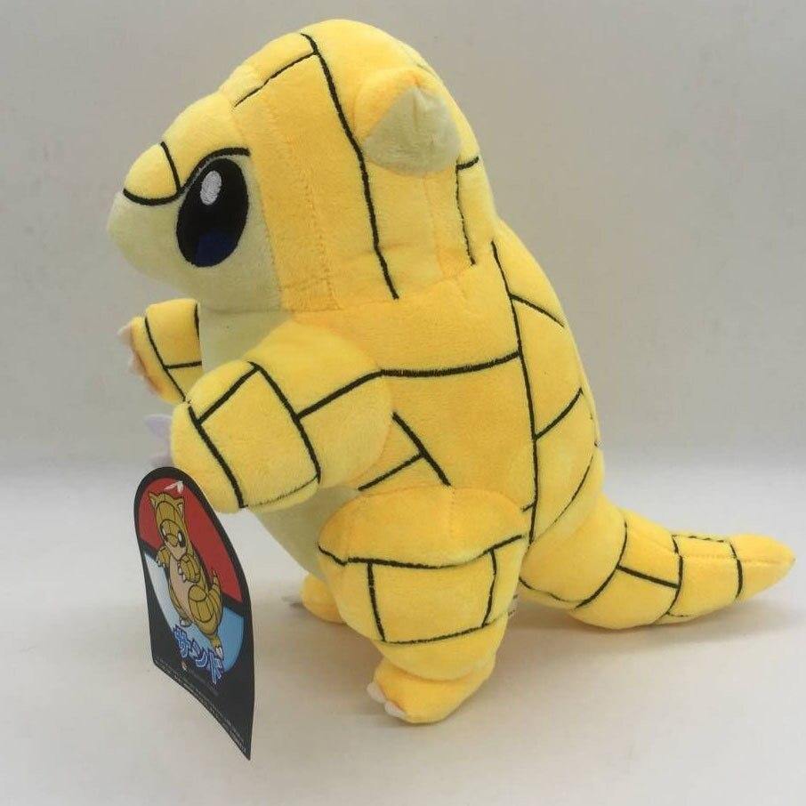 First Edition Sandshrew Plush Cute Yellow Pangolin Doll Toys Anime Animal Sandslash Soft For Children Gift (Sandshrew 30cm)