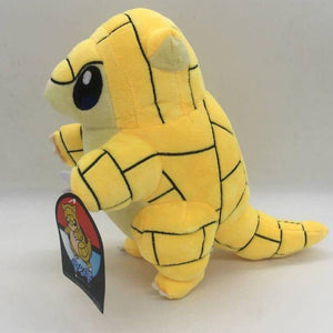 First Edition Sandshrew Plush Cute Yellow Pangolin Doll Toys Anime Animal Sandslash Soft For Children Gift (Sandshrew 30cm)