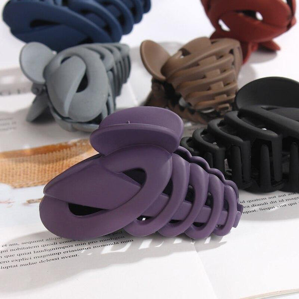 Fish Bone Hollow Girls Hairpins Hair Claw Crab Plastic Hair Clips for Women Barrettes Hair Claws for Women Hair Accessories