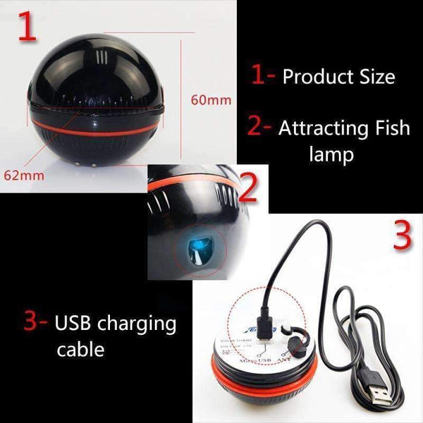 Planet Gates Fish Finder For Fishing Bluetooth Depth Sonar Sounder Fishfinder for IOS Iphone Android  Lake Sea Fishing