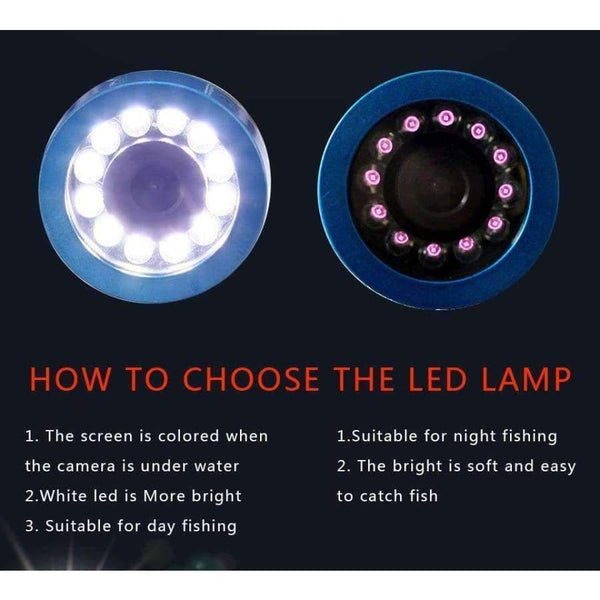 Planet Gates Fish Finder Podvodní rybaření 7'' 1000TVL HD Voděodolná videokamera Podvodní kamera Infračervená lampa pro mořský rybolov