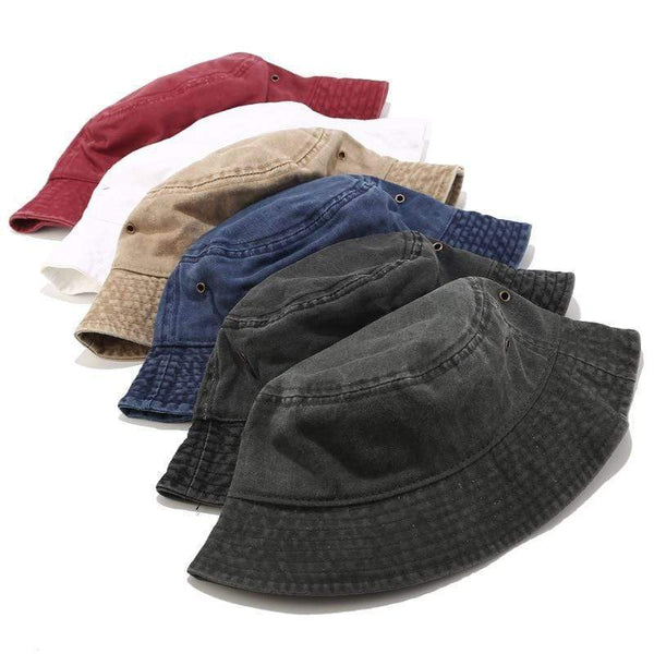 Planet Gates Fisherman Hat Panama Denim Bucket Hats Outdoor Men Women Washed Cotton Bucket Cap Fashion Hip Hop Gorros Bob Hat