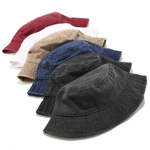 Planet Gates Fisherman Hat Panama Denim Bucket Hats Outdoor Men Women Washed Cotton Bucket Cap Fashion Hip Hop Gorros Bob Hat