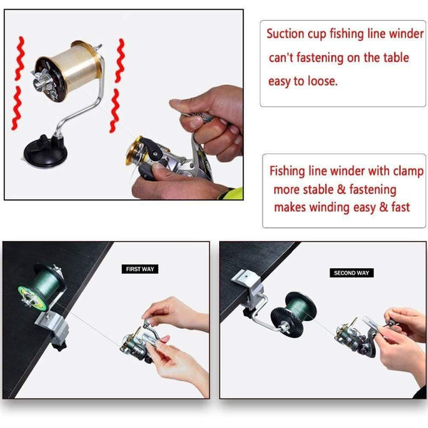 Planet Gates Fishing Line Spooler Winder With Clamp Fishing Reel Line Spool Spooler System Tackle Tool Sea Carp Fishing Tools and Accessories