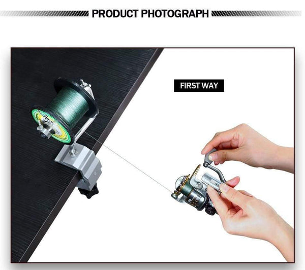 Planet Gates Fishing Line Spooler Winder With Clamp Fishing Reel Line Spool Spooler System Tackle Tool Sea Carp Fishing Tools and Accessories