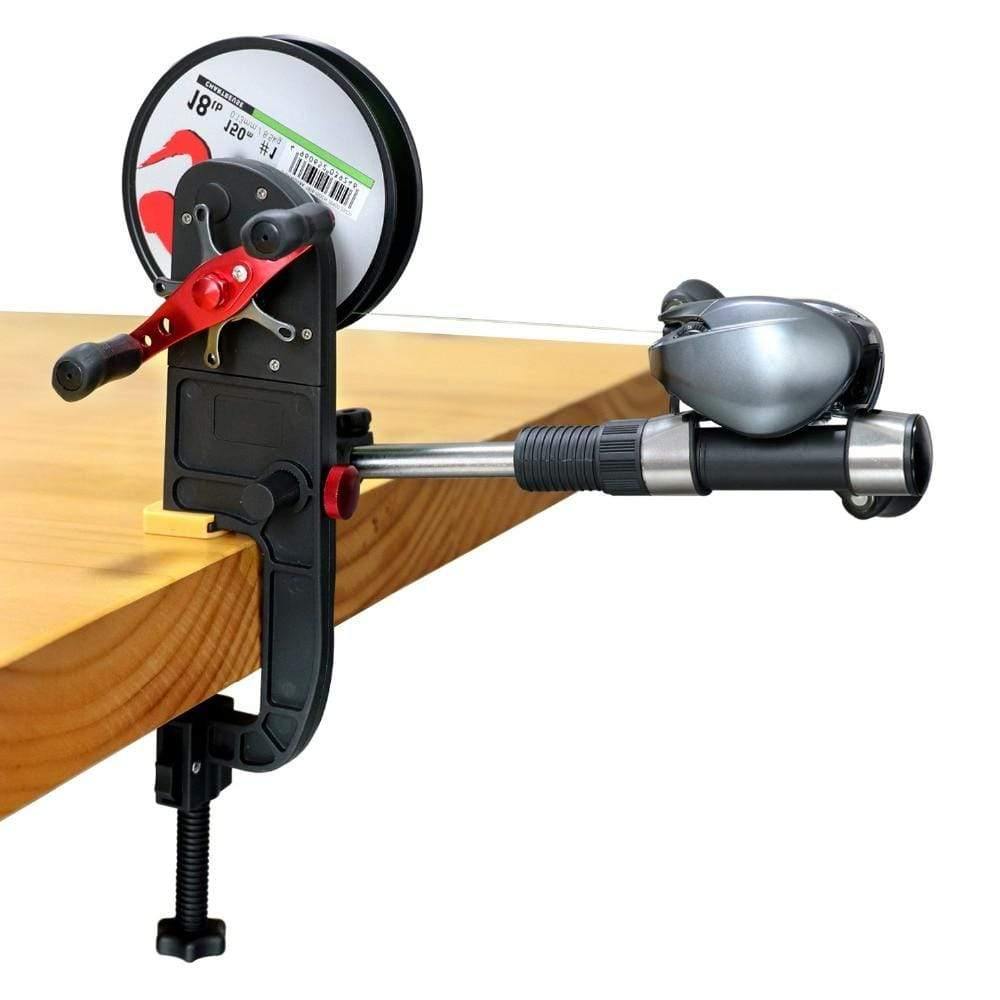 Planet Gates Fishing Line Winder Spooler System Machine Baitcasting Reel Spooler Portable Aluminum Fishing Line Winder Reel Spool Station