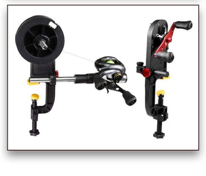 Planet Gates Fishing Line Winder Spooler System Machine Baitcasting Reel Spooler Portable Aluminum Fishing Line Winder Reel Spool Station