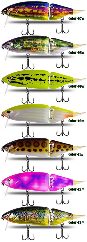 Planet Gates Fishing Lure 1pcs 165mm 60g 17 Colors Jointed Bass Swim Hard Bait Pike Luminous