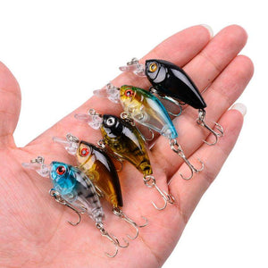 Planet Gates Fishing Lure Set Fishing Hard Bait Mini Minnow Floating Swing Crankbait Crazy Wobblers Artificial Bionic Crank Lures