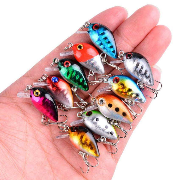Planet Gates Fishing Lure Set Fishing Hard Bait Mini Minnow Floating Swing Crankbait Crazy Wobblers Artificial Bionic Crank Lures