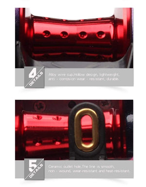 Planet Gates Fishing Reel Bait casting Reel Magnetic Brake Bearing 11+1 Carbon Handle Metal Knob Rainbow Color Body Max Drag 11KG