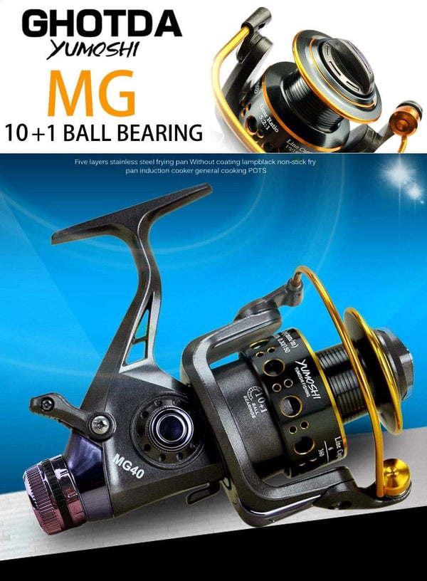 Planet Gates Fishing Reel Carp Spinning Reel Front and Rear Brake System Metal Spool Fishing Reels Tools Accessories