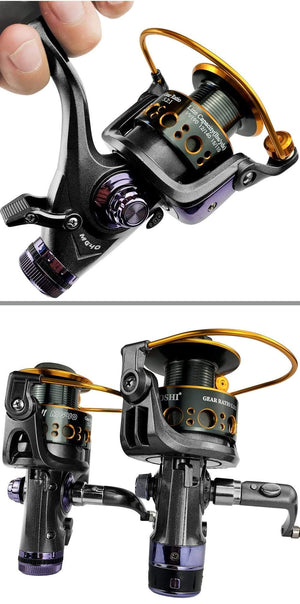 Planet Gates Fishing Reel Carp Spinning Reel Front and Rear Brake System Metal Spool Fishing Reels Tools Accessories