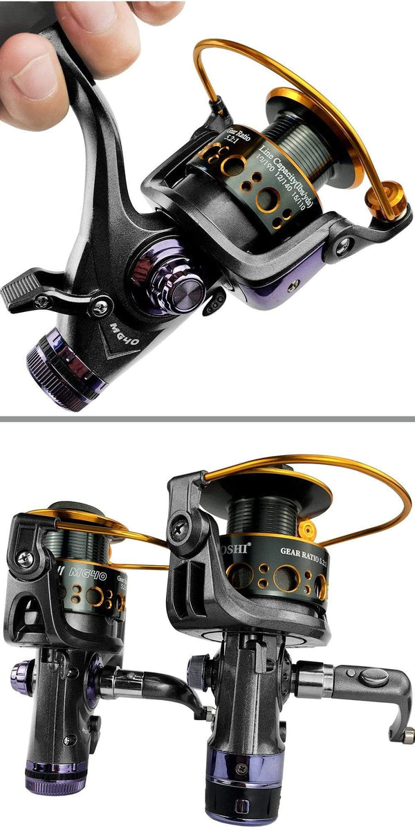 Planet Gates Fishing Reel Carp Spinning Reel Front and Rear Brake System Metal Spool Fishing Reels Tools Accessories
