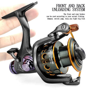 Planet Gates Fishing Reel Carp Spinning Reel Front and Rear Brake System Metal Spool Fishing Reels Tools Accessories
