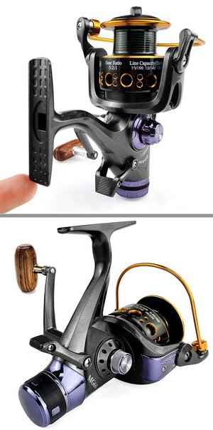 Planet Gates Fishing Reel Carp Spinning Reel Front and Rear Brake System Metal Spool Fishing Reels Tools Accessories