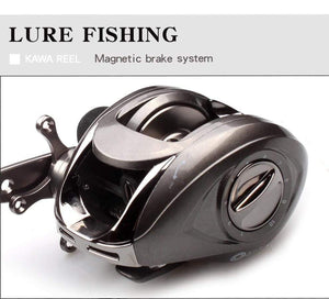 Planet Gates Fishing Reel Casting Reel Gear Ratio 5.1 :1 Aluminum Spool Magnetic Brake Bearing 5+1 EVA Knob 218g Max Drag 4.5KG