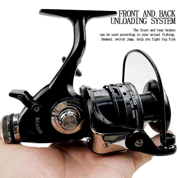 Planet Gates Fishing Reel Double Brake 5.2:1 High Speed Metal Spool Spinning Saltwater Carp Reel Fishing 3000-6000