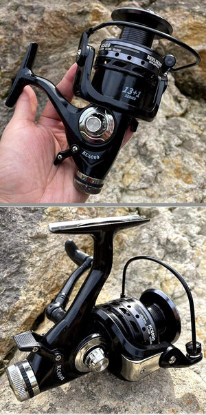 Planet Gates Fishing Reel Double Brake 5.2:1 High Speed Metal Spool Spinning Saltwater Carp Reel Fishing 3000-6000