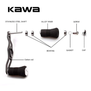 Planet Gates Fishing Reel Handle EK Carbon Fiber for Shimano Daiwa Abu Eva Knob Hole size 7*4/8*5mm Length 100mm High Quality