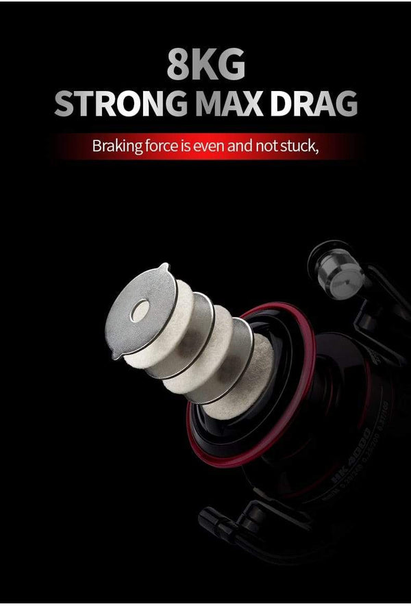 Planet Gates Fishing Reel HK1000-7000 Metal/EVA Grip 5.2:1 High Speed Spinning Reel Carp Fishing Saltwater Reel Send Gift 150m Line