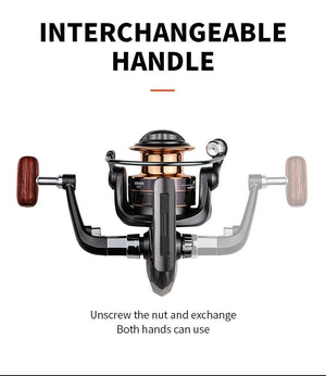 Planet Gates Fishing Reel HK1000-7000 Metal/EVA Grip 5.2:1 High Speed Spinning Reel Carp Fishing Saltwater Reel Send Gift 150m Line