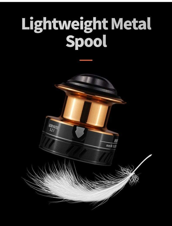 Planet Gates Fishing Reel HK1000-7000 Metal/EVA Grip 5.2:1 High Speed Spinning Reel Carp Fishing Saltwater Reel Send Gift 150m Line