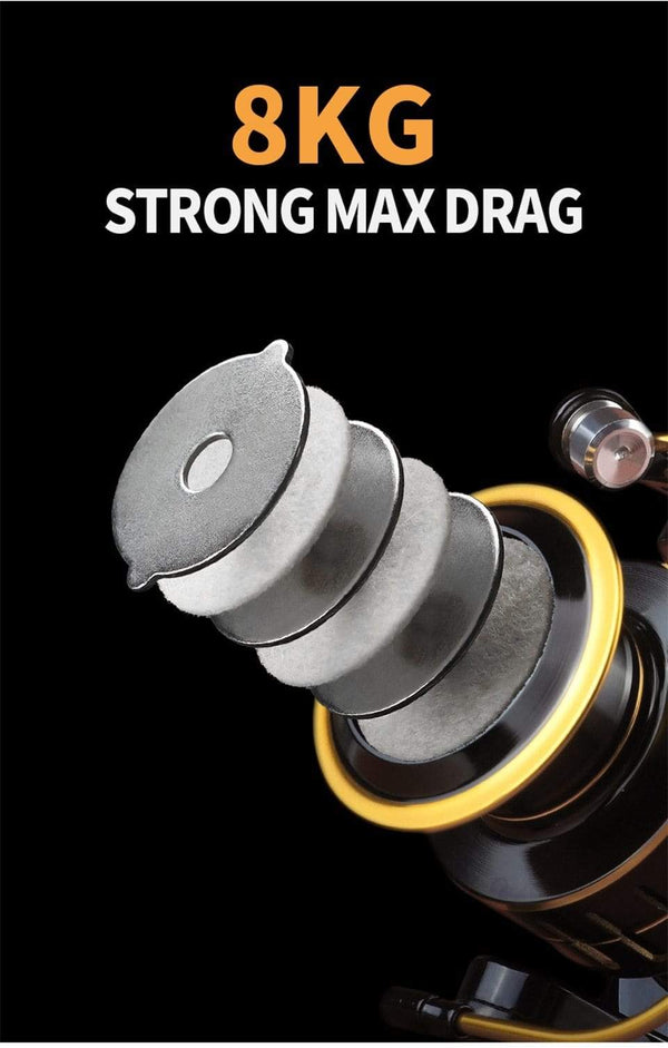 Planet Gates Fishing Reel HK1000-7000 Metal/EVA Grip 5.2:1 High Speed Spinning Reel Carp Fishing Saltwater Reel Send Gift 150m Line