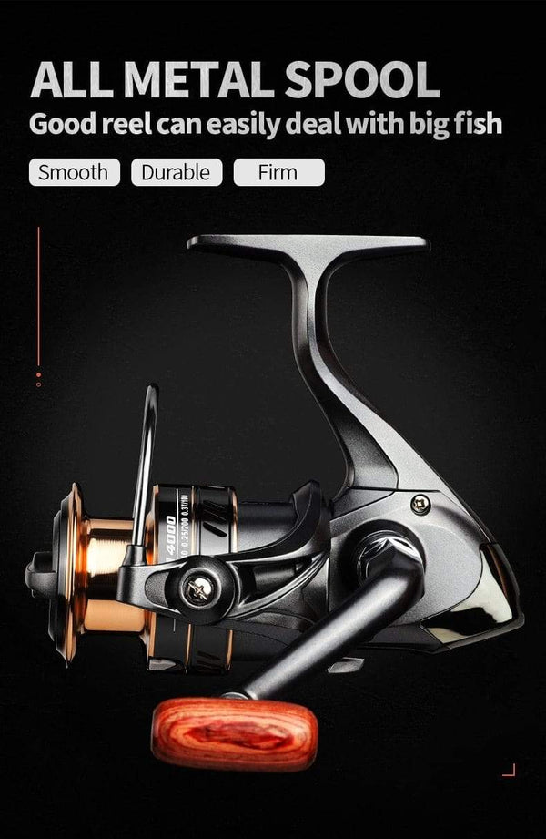 Planet Gates Fishing Reel HK1000-7000 Metal/EVA Grip 5.2:1 High Speed Spinning Reel Carp Fishing Saltwater Reel Send Gift 150m Line