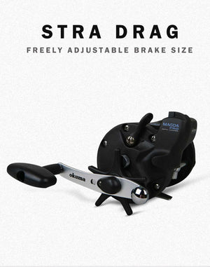 Planet Gates Fishing Reel MAGDA  Linecounter DT MA-15DT-T Multirolle Sea Baitcasting Reel