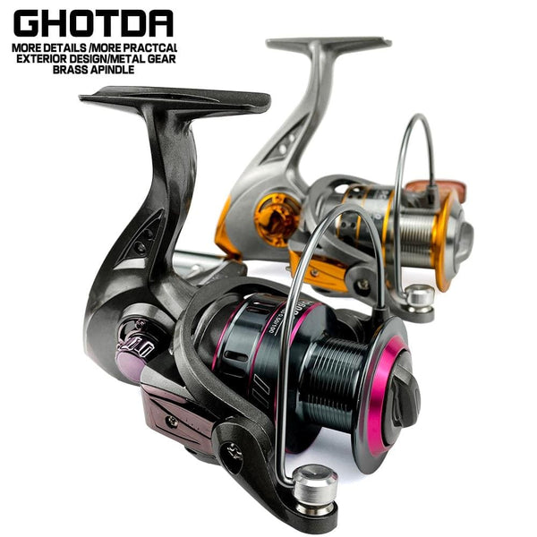 Planet Gates Fishing Reel Spinning 1000-7000 Series Metal Spool Spinning Wheel for Sea Fishing Carp Fishing