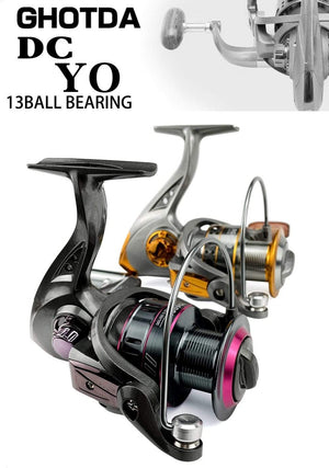Planet Gates Fishing Reel Spinning 1000-7000 Series Metal Spool Spinning Wheel for Sea Fishing Carp Fishing