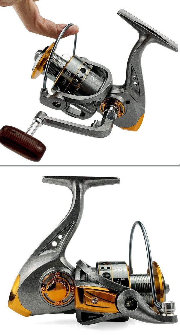 Planet Gates Fishing Reel Spinning 1000-7000 Series Metal Spool Spinning Wheel for Sea Fishing Carp Fishing