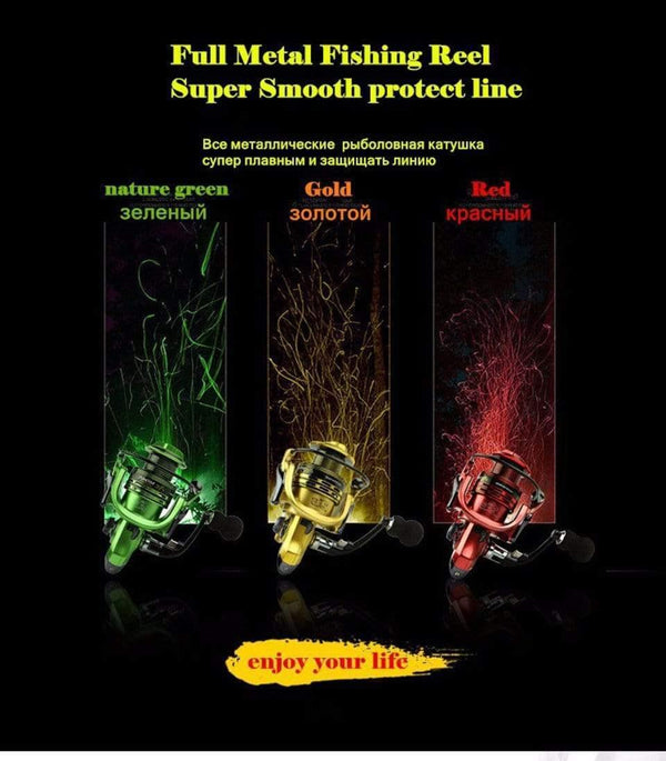 Planet Gates Fishing Reels 13+1BB 5.5:1 Full Metal for fish feeder baitcasting reel spinning reels for rod